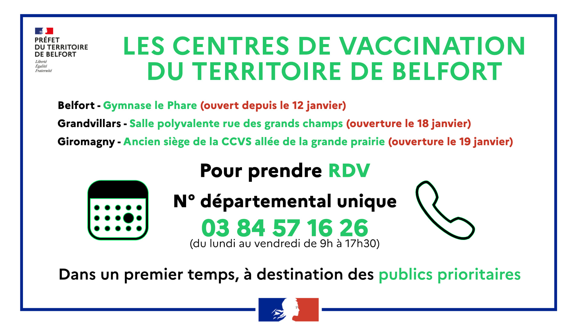 Centres de vaccination COVID-19